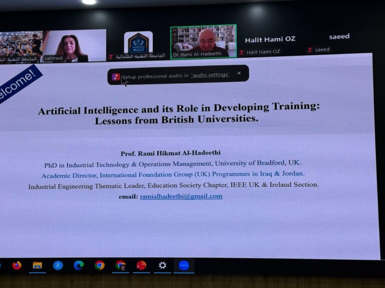 Al-Maarif University Participates in the International Continuing Education Center