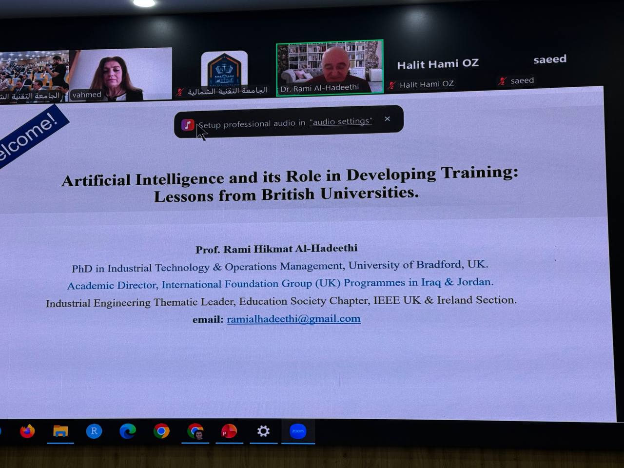 Al-Maarif University Participates in the International Continuing Education Center