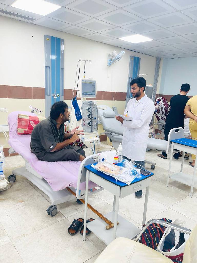 A Research Team Students of AUC at Dialysis Centers