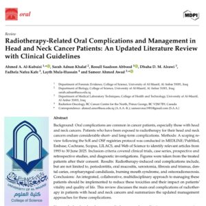 College of Science Deanery Congratulates Researchers on Publishing in an International Journal